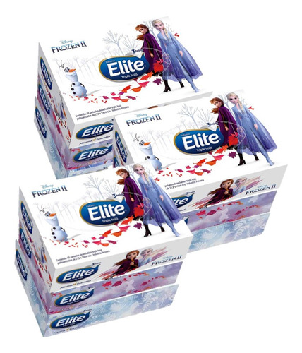 Pack X 3 Pañuelos Elite Triple Hoja Disney Frozen X 60