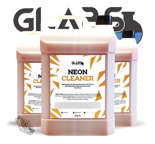 Glabs | Neon Cleaner | Desengra / Limpia Llantas | 5 Litros