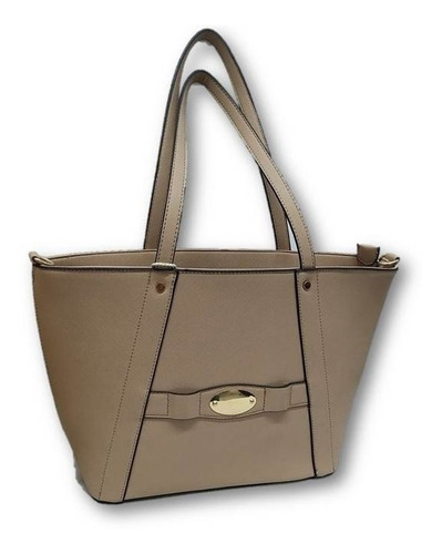 Imagen 2 de 5 de Bolso De Dama Ab4m30 Tote Café Claro