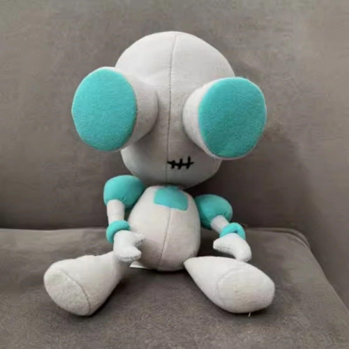 B- 2 Pçs De Brinquedos De Pelúcia Invader Zim Com Olhos