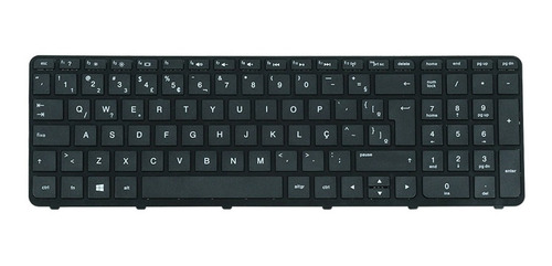 Teclado Para Notebook Hp Pavilion 15-f387wm - Preto - Layout