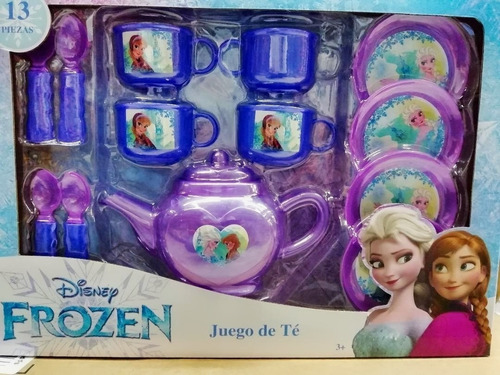 Frozen Juego De Te Frozen Disney Niña  Juguete 13 Piezas 