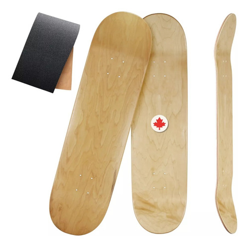 Tabla Patineta Skateboard 7 Capas Maple Canadiense Con Lija