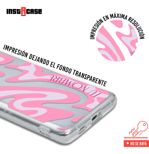 Funda Para Honor Para Mujer Curvas Rosa Con Tu Nombre