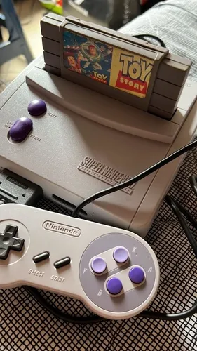 Consola Snes Super Nintendo Jr Sns-101 Genuina+ Caja+1 Juego (Usado)