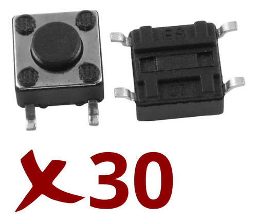Micro Switch Pulsador Boton 4 Pines 6x6x4,5mm Smd