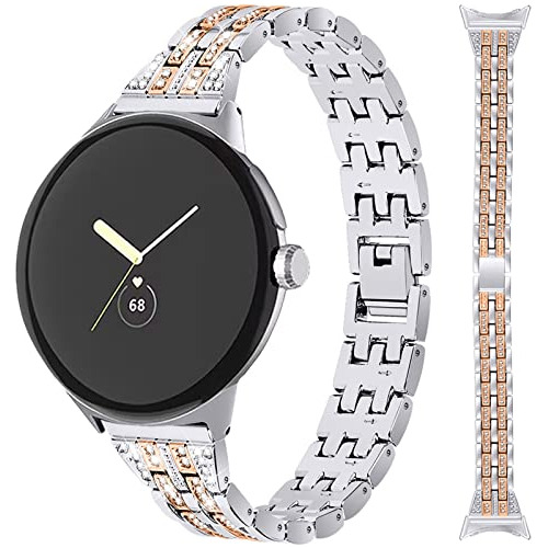 Banda Para Google Pixel Watch Con Diamantes Para Mujer