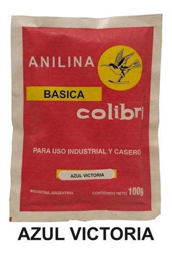 Anilina Basica Colibri X 100 Grs Azul Victoria