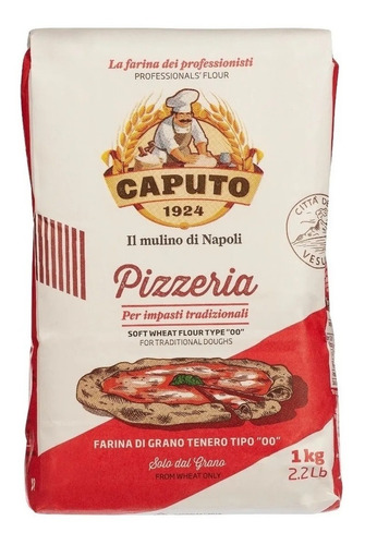 Farinha Caputo Italiana 00 Pizzeria 1kg Nota Fiscal Original