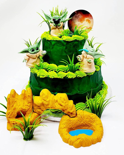 The Mandalorian Child Grogu Baby Yoda - Decoración Para Tart