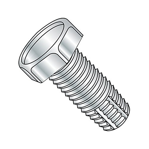 Tornillo De Corte De Rosca De Acero 0808fh, Acabado Zin...