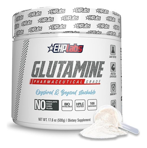 Ehp Labs Suplemento De L-glutamina 500gr Salud Intestinal