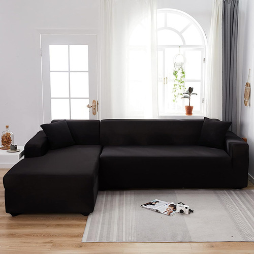 Pack 2 Funda Sillon L Para Su Living Spandex Elasticada