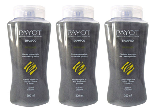  Kit Shampoo Payot Grisalhos 300ml C/3