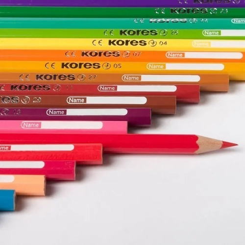 Colores Kores 24 Piezas + Pincel + Sacapuntas De Regalo