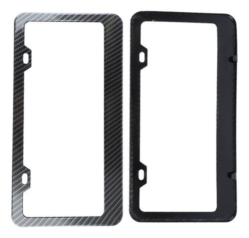2 Marcos Para Matrículas De Coche, De Fibra De Carbono Color Fix