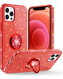 Ocyclone Para iPhone 12 Pro Max Funda Glitter Diamond Soft