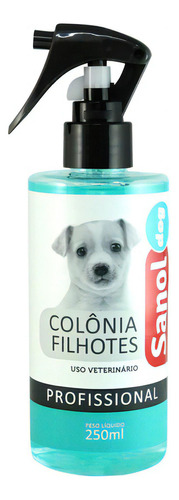 Colonia Perfume Para Pet Cão E Gato Filhote Sanol Dog 250ml