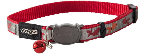 Rogz Catz Reflectocat Collar, Rojo