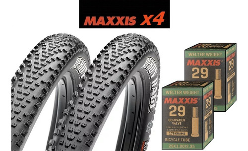 Pack Maxxis Rekon Race 29x2.25 Exo 2 Neumáticos + 2 Cámaras 