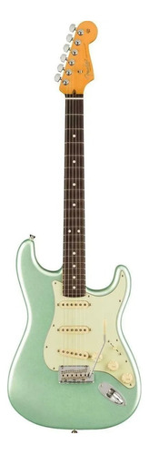 Guitarra eléctrica Fender American Professional II Stratocaster de aliso mystic surf green brillante con diapasón de palo de rosa