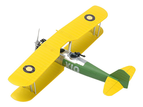 Kits De Construcción De Caza 1:48, Avión Diy Amarillo X10