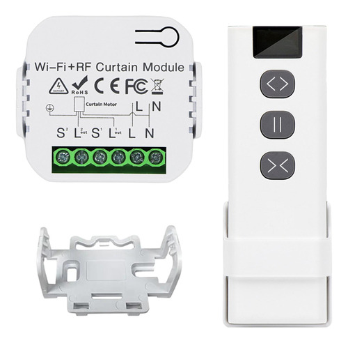 Control Remoto Del Interruptor De Cortina Wifi Rf Para
