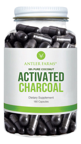 Antler Farms - Carbón Activado De Coco Orgánico 100% Puro,