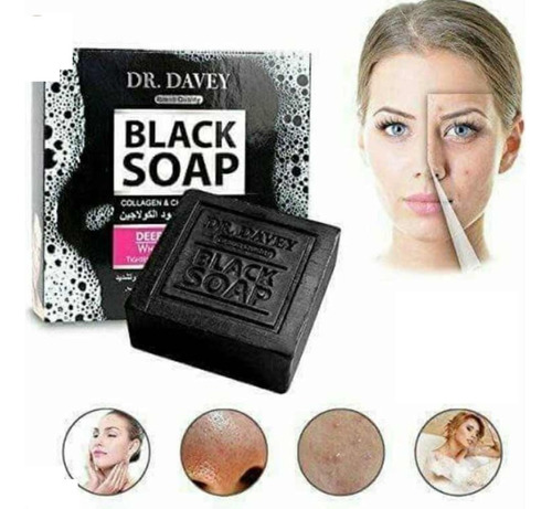 Jabón Carbón Bambú Black Soap Para Espinillas Puntos Negros