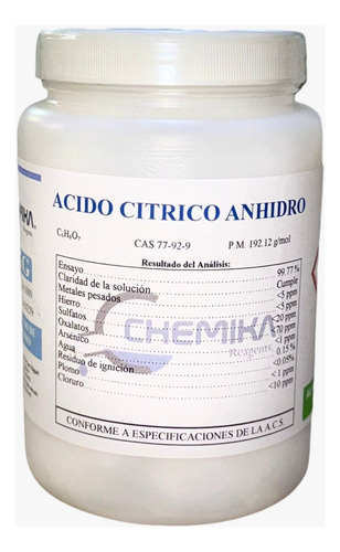 Acido Cítrico 1 Kg 