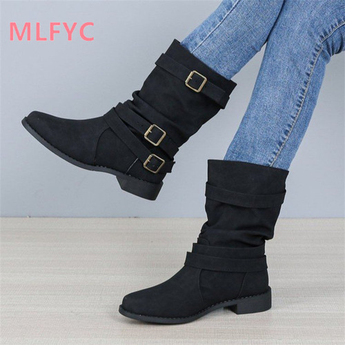 0 Botas Grandes Y Redondas Para Mujer, Botas Og Snow Headabl