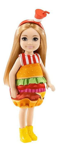 Hamburguesa para fiesta de disfraces de Barbie Club Chelsea con muñeca de mascota