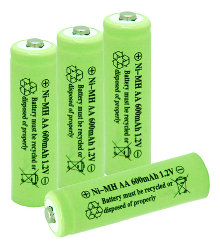 Gsuiveer Ni-mh Aa 600mah 1.2v Bateria Recargable Para Luces