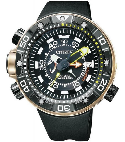 Reloj Citizen Hombre Promaster 200m Buceo Bn202502e Color de la malla Negro Color del bisel Negro Color del fondo Negro