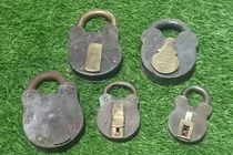 Comprar Lote De 5 Candados Antiguos Ferrocarril Otros