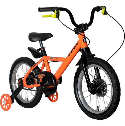 Bicicleta Infantil Aro 16 Robot Btwin Cor Laranja