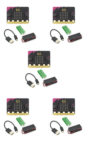 5x Microbit V1.5 Go Kit, Nueva Versión, Aprendizaje Programa