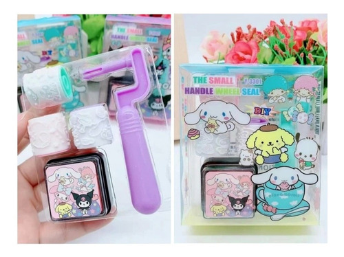 Kit 3 Sellos Kawaii Kuromi/my Melody/kitty/sanrio Sellitos