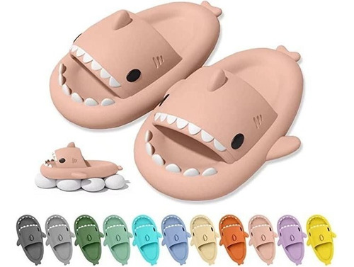 Pantuflas Antideslizantes Shark Cloud Shark Suela Blanda Gr