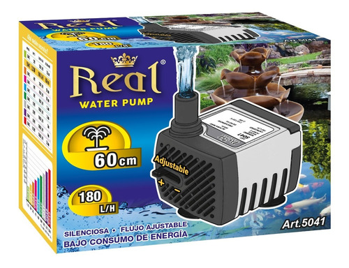 Bomba Agua Sumergible Fuente Pecera Acuario 180l/h 60cm 5041