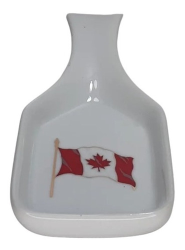 Porta Cuchara De Porcelana Bandera De Canadá Para Guindar