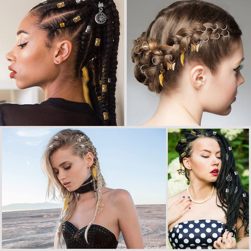 Perlas Para El Pelo, Joyas Vaikby, 200 Piezas, Rastas, Gemas