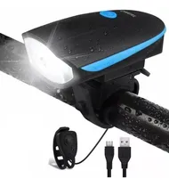 Comprar Luz Led Delantera Bocina Para Bici Bicicleta Recargable Usb