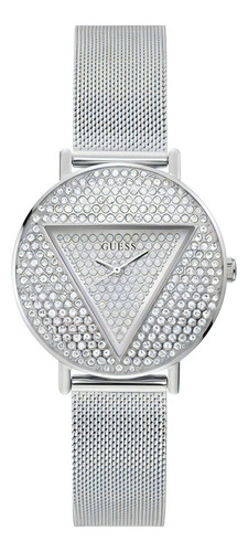 Reloj Guess Mujer Dama Casual Iconic Color De La Correa Plateado Color Del Bisel Plateado Color Del Fondo Plateado