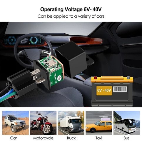 Gps Rele Relay Auto Rastreo Vehicular Con Apagado De Motor