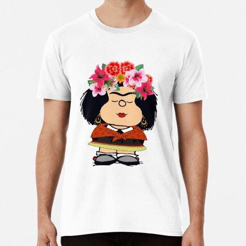 Remera Camiseta Clásica Mafalda Kahlo Fanart Algodon Premium