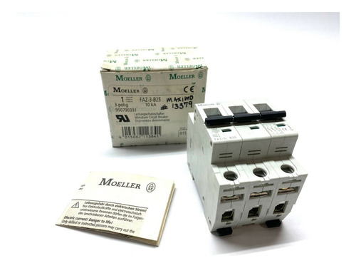 Moeller Faz-3-b25 Miniature Circuit Breaker 3 Pole, Ccr