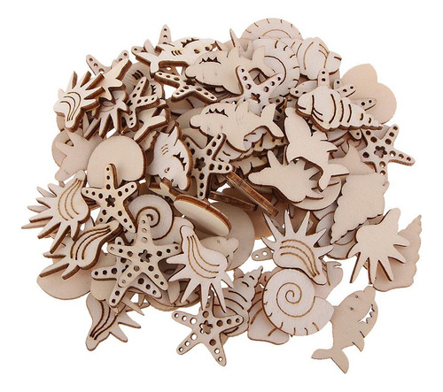 Imagen 6 de 10 de Colgantes De Madera Decoración Bricolaje Artesanía De