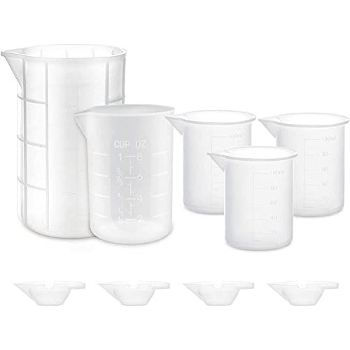 9pcs Silicone Mixing Cups Set, Gartful Resin Casting Tool Ki