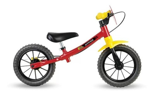 Bicicleta Infantil Sem Pedal Balance Vermelha Nathor